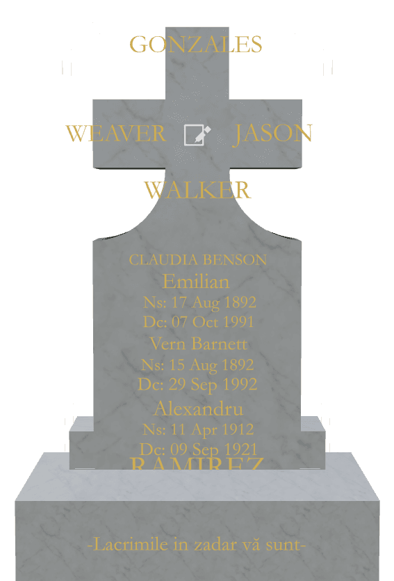 Traditional Engraved Headstone – Memorial preview