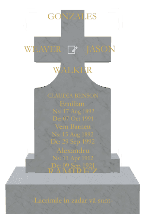 Headstone 25 - Memorial memorial design preview