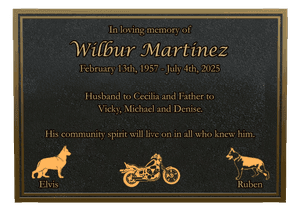 Rectangle Landscape in Loving Memory 92 memorial design preview