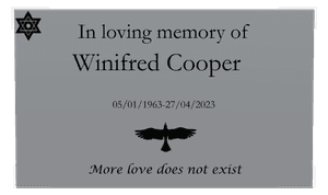 Rectangle Landscape in Loving Memory 67 memorial design preview