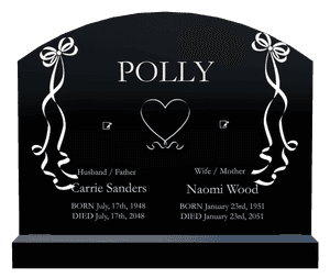 Curved Top - Heart 2 memorial design preview