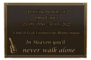 Rectangle Landscape in Loving Memory 54 memorial design preview