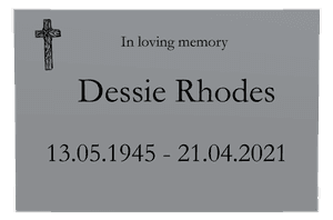 Stainless Steel Plaque - In Loving Memory Plaque memorial design preview