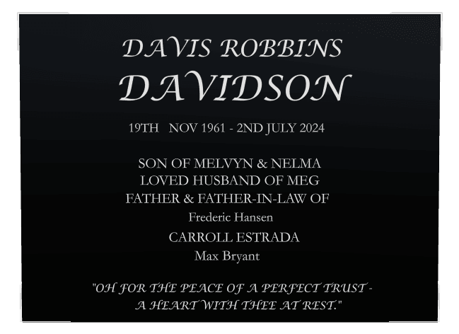 Rectangle (landscape) Laser-Etched Color Plaque – Father Memorial preview