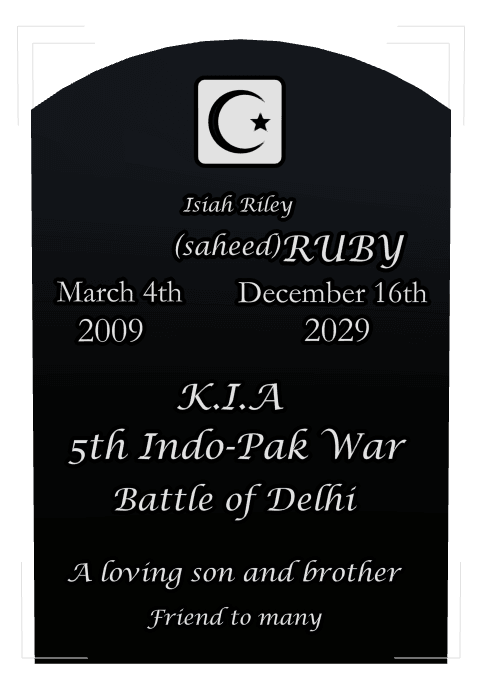 Curved Top Laser-Etched Black Granite Headstone – Military Veteran Headstone preview