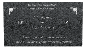 Rectangle Landscape Beautiful Soul memorial design preview