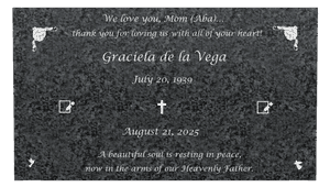 Rectangle Landscape Beautiful Soul 2 memorial design preview