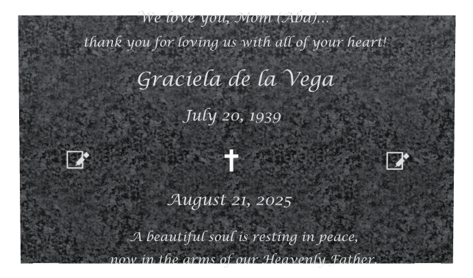 Rectangle (landscape) Traditional Engraved Plaque – cross preview