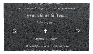 Rectangle Landscape Beautiful Soul Plaque memorial design preview