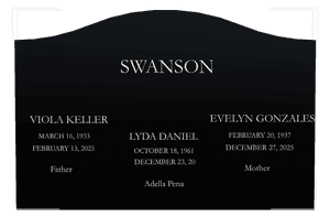 Serpentine - Ruth Headstone memorial design preview
