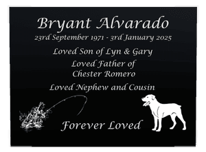 Rectangle Landscape Forever Loved 13 memorial design preview
