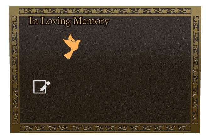 Rectangle (landscape) Bronze Plaque – dove preview