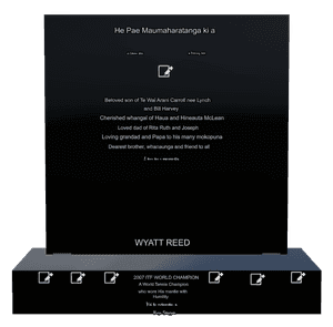 Square - Beloved Son Headstone memorial design preview