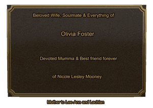 Bronze Plaque - Soulmate memorial design preview