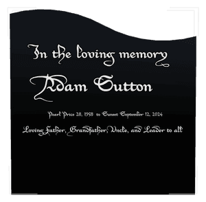 Left Wave - Loving Father memorial design preview