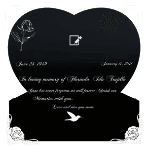 Headstone 27 Gone But Never Forgotten memorial design preview