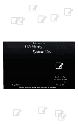 Son Memorial Laser Colour Plaque preview
