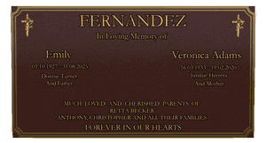 Rectangle Landscape Much Loved 15 memorial design preview