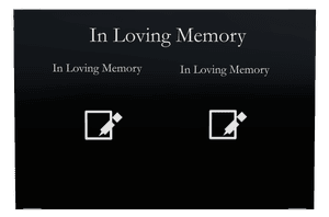 Rectangle Landscape in Loving Memory memorial design preview