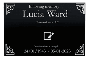 Rectangle Landscape in Loving Memory 7 memorial design preview