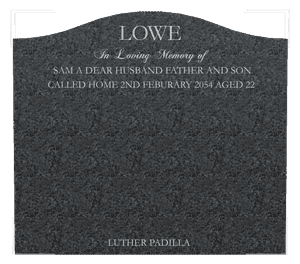 Serpentine - In Loving Memory 11 memorial design preview