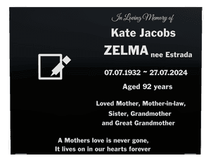 In Loving Memory of memorial design preview