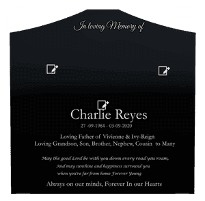 Cropped Peak - Loving Father Headstone memorial design preview
