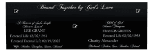 Rectangle Landscape Forever Loved memorial design preview