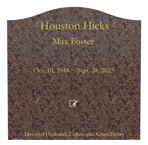 Serpentine Traditional Engraved Headstone – Devoted Husband Headstone preview