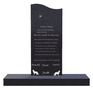 Left Wave - Devoted Husband 2 memorial design preview
