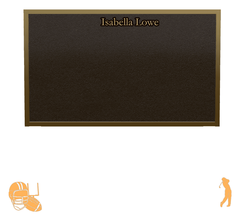 Rectangle (landscape) Bronze Plaque – dog preview