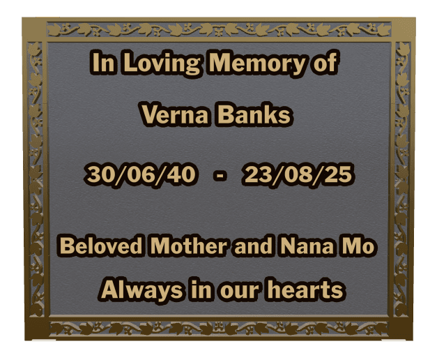 Rectangle (landscape) Bronze Plaque – Mother Memorial preview