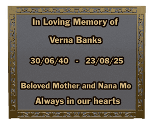 In Loving Memory of memorial design preview