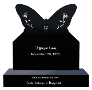 Headstone 38 - Flower memorial design preview