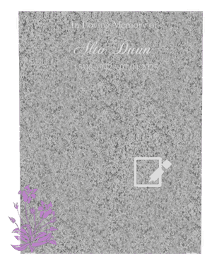 Portrait - In Loving Memory memorial design preview