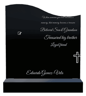 Left Wave - Beloved Son 3 memorial design preview