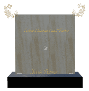Square - Flower memorial design preview