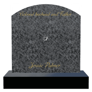Curved Top - Husband memorial design preview