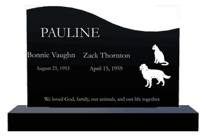 Left Wave - Cat Dog memorial design preview