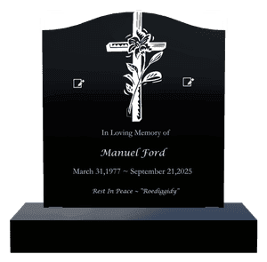 Serpentine - Rest in Peace Headstone memorial design preview