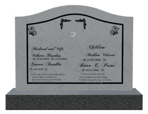 Serpentine - Garden Headstone memorial design preview