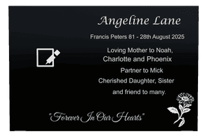 Mother Memorial Laser Colour Plaque preview