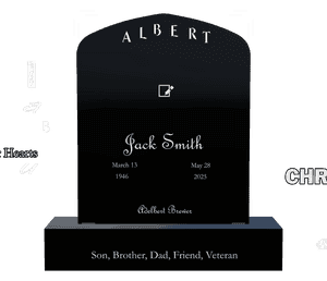 Military Veteran memorial design preview