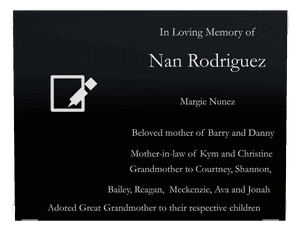 Rectangle Landscape in Loving Memory 26 memorial design preview