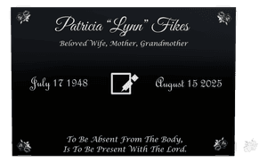 Rectangle Landscape  to be Absent From The Body is to be Present With memorial design preview