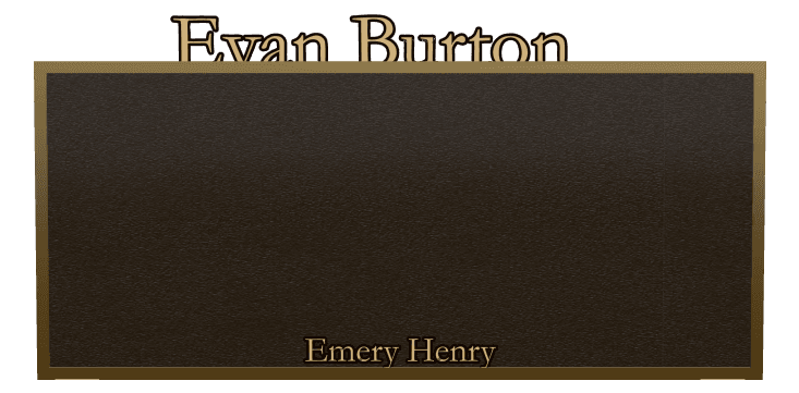 Rectangle (landscape) Bronze Plaque – Memorial preview