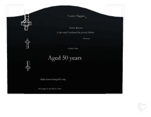 Serpentine - Devoted Husband 5 memorial design preview