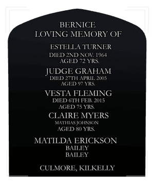 Headstone 36 - In Loving Memory 2 memorial design preview