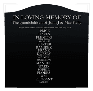 Serpentine - In Loving Memory 128 memorial design preview