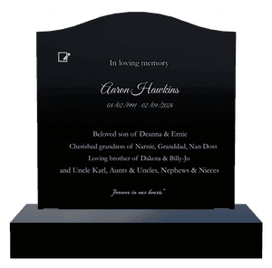 Son Memorial Laser-Etched Headstone preview